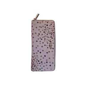 Kate Spade New York Polka Dot Zip-Around Wallet With Card Slots & Coin Pocket